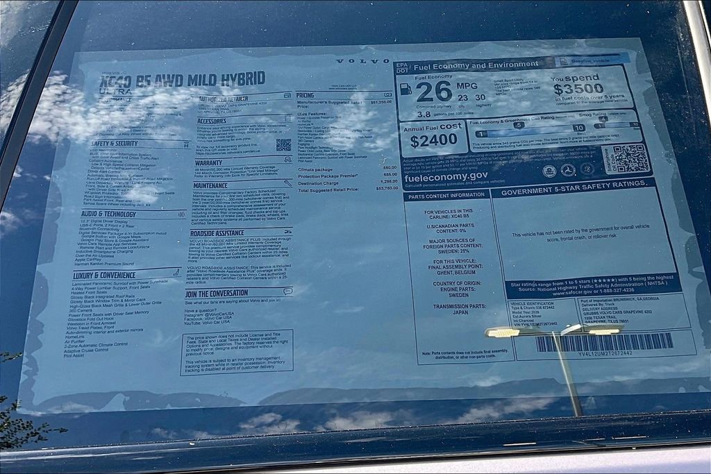 New 2026 Volvo XC40 B5 Ultra w/ Protection Package Premier image 26