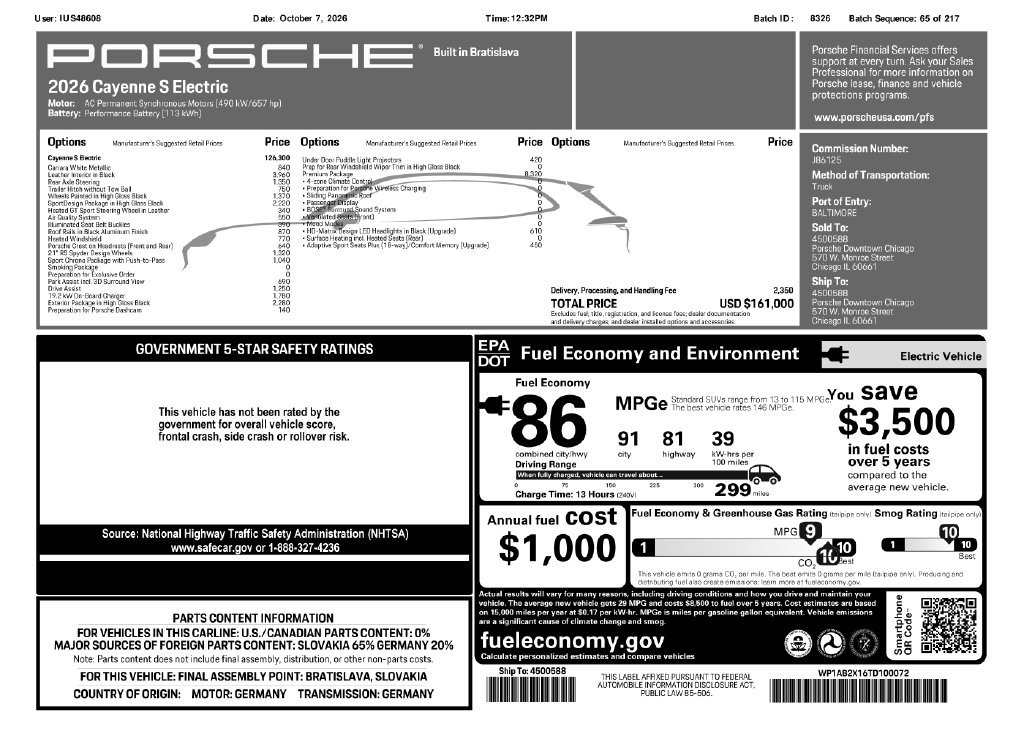 New 2026 Porsche Cayenne S AWD/4WD image 35