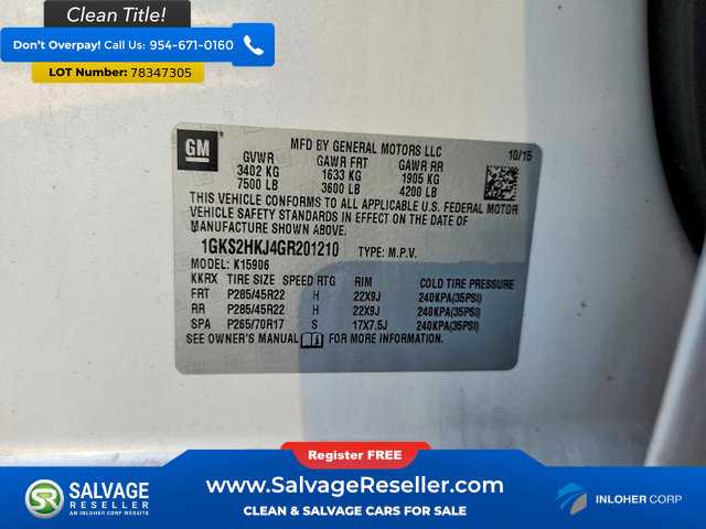 Used 2016 GMC Yukon XL Denali w/ Open Road Package AWD/4WD image 17