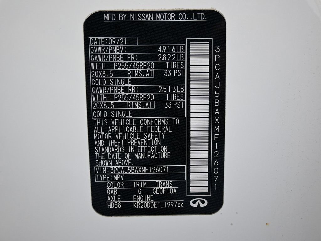 Used 2021 INFINITI QX50 Luxe w/ Appearance Package image 42