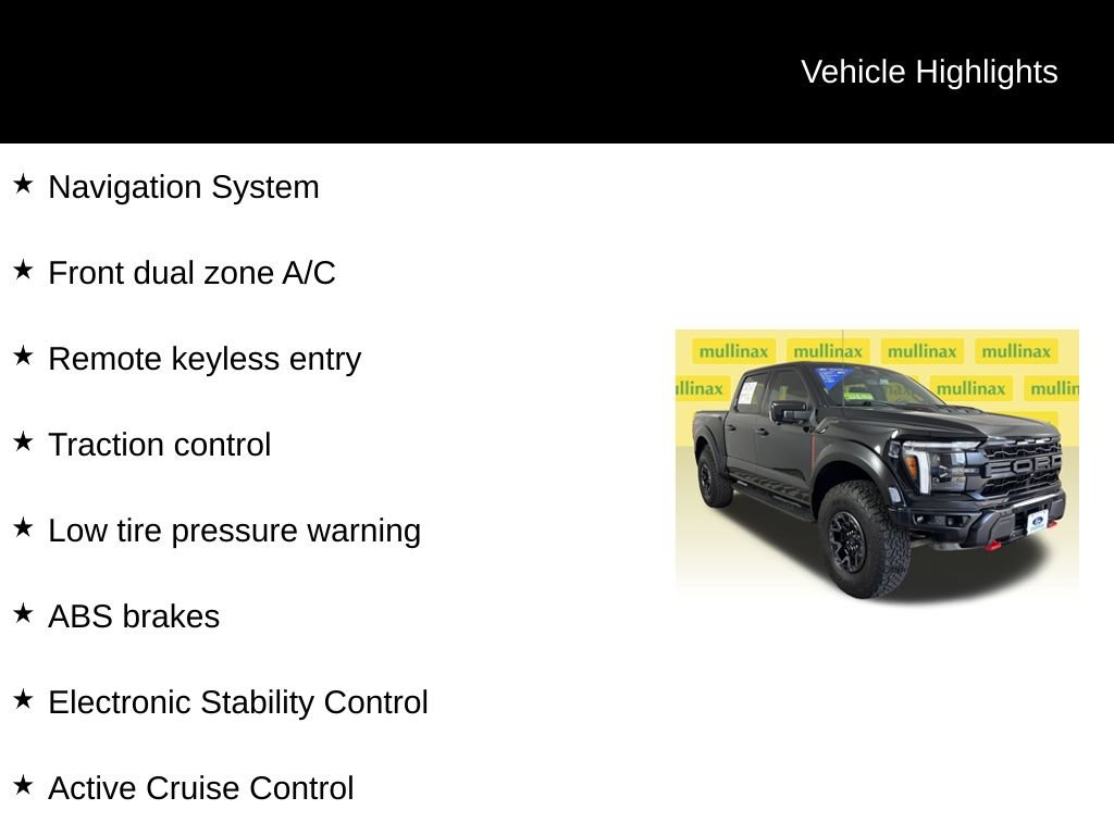 Certified 2025 Ford F150 Raptor w/ Equipment Group 803A Raptor R AWD/4WD image 12