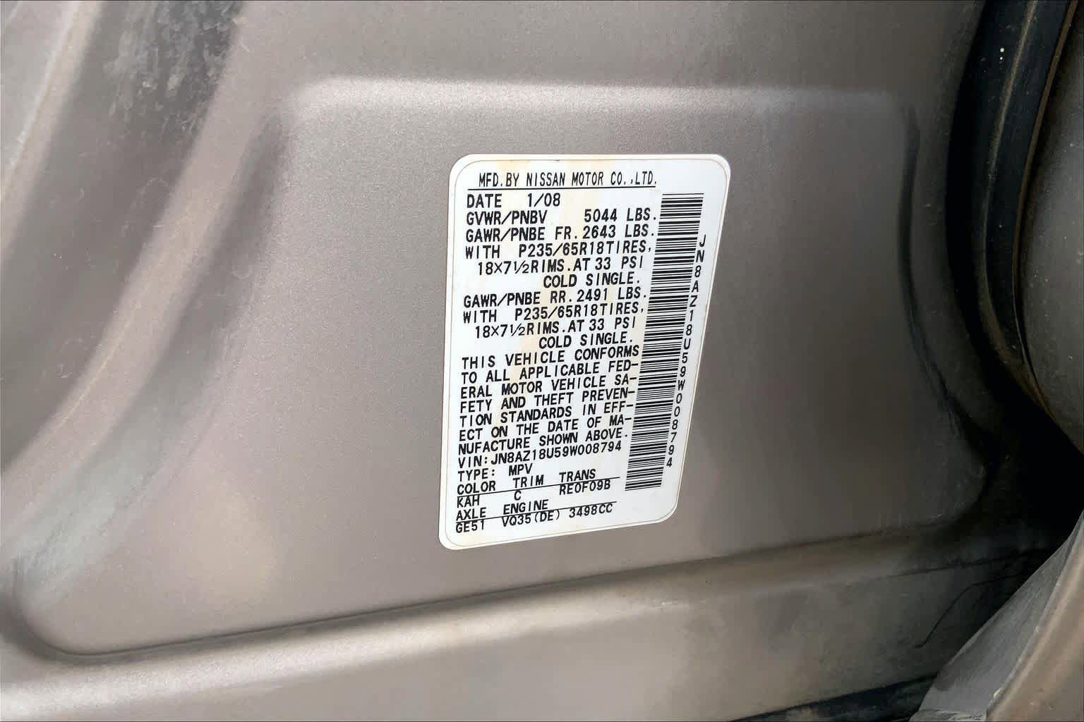 Used 2009 Nissan Murano SL w/ Technology Pkg image 36