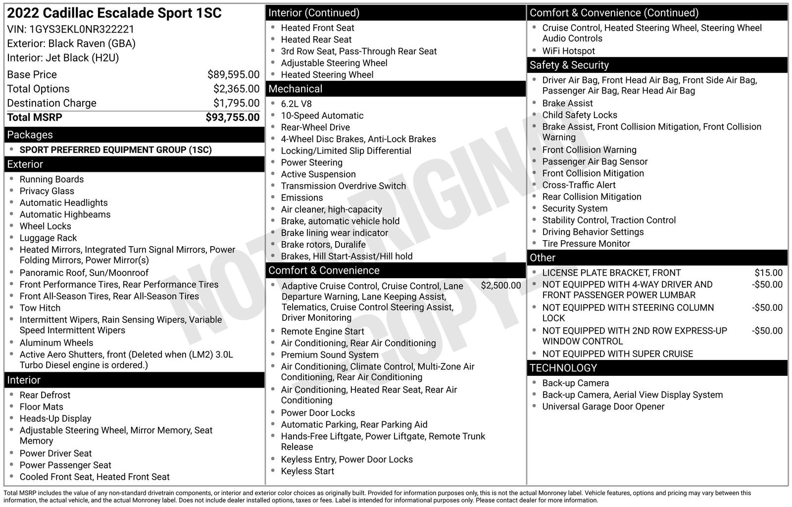 Certified 2022 Cadillac Escalade Sport RWD image 32