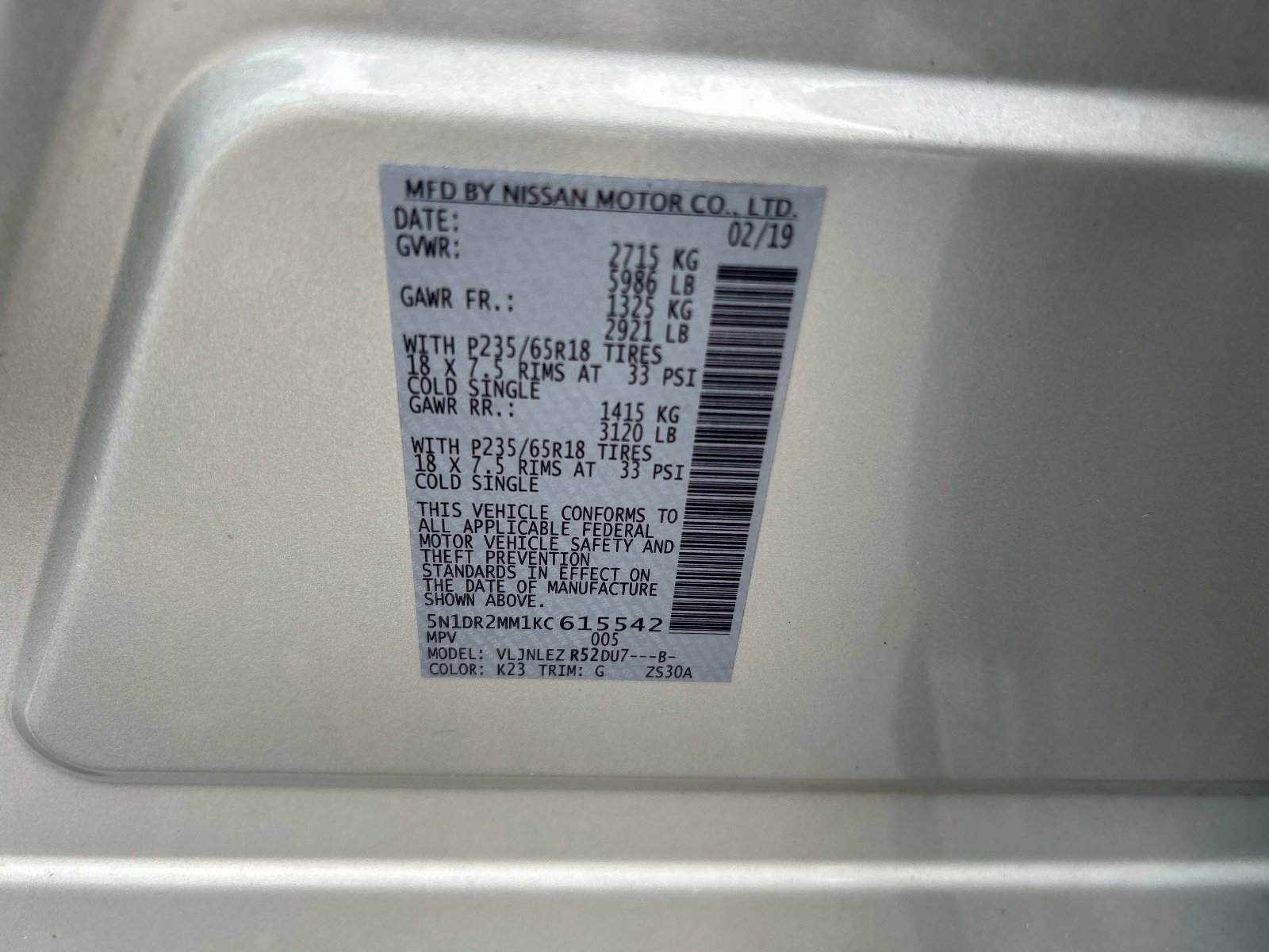 Used 2019 Nissan Pathfinder SV AWD/4WD image 33