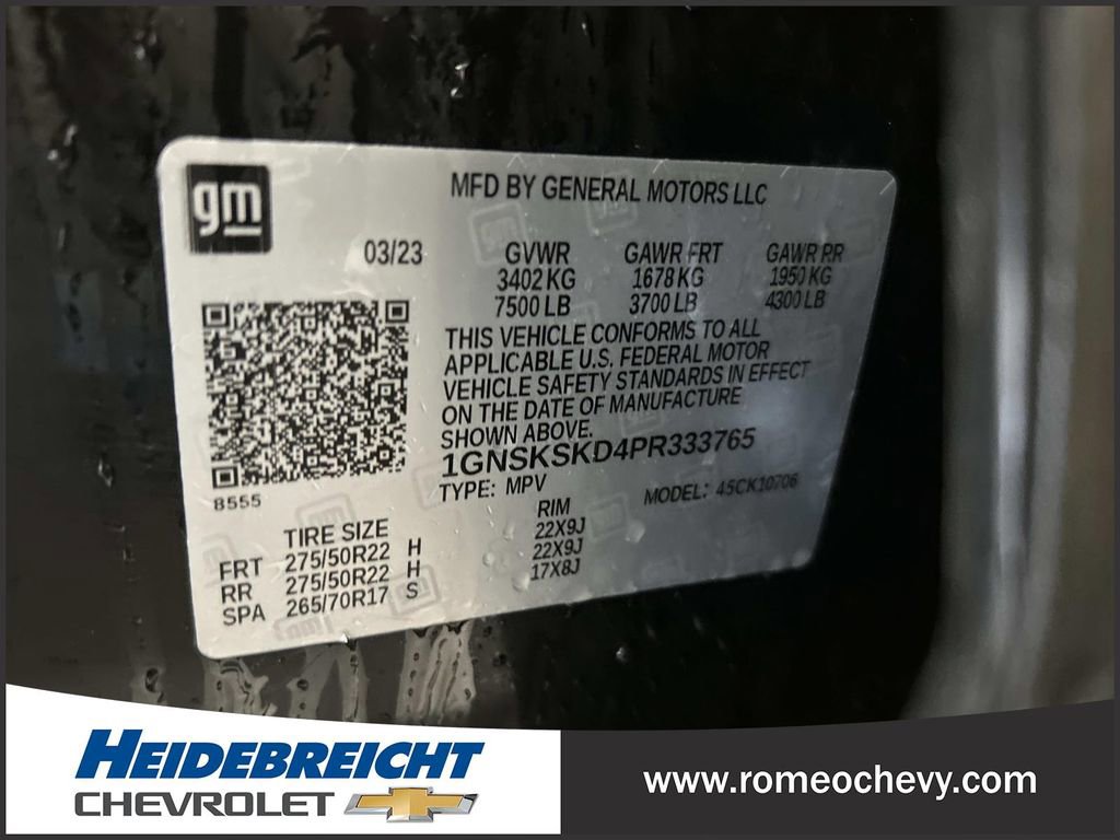 Certified 2023 Chevrolet Tahoe Premier AWD/4WD image 8