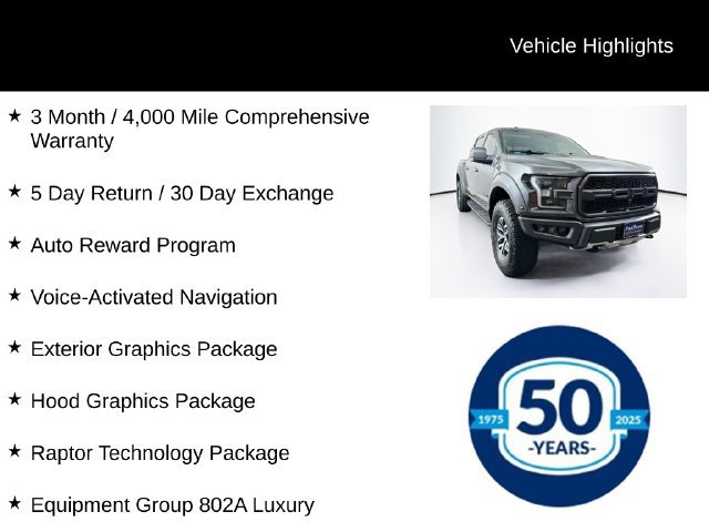Used 2017 Ford F150 Raptor w/ Equipment Group 802A Luxury AWD/4WD image 8