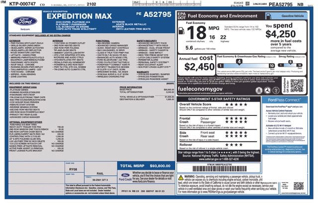 Used 2023 Ford Expedition Max Platinum AWD/4WD image 5