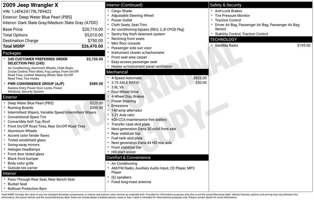 Used 2009 Jeep Wrangler X image 5