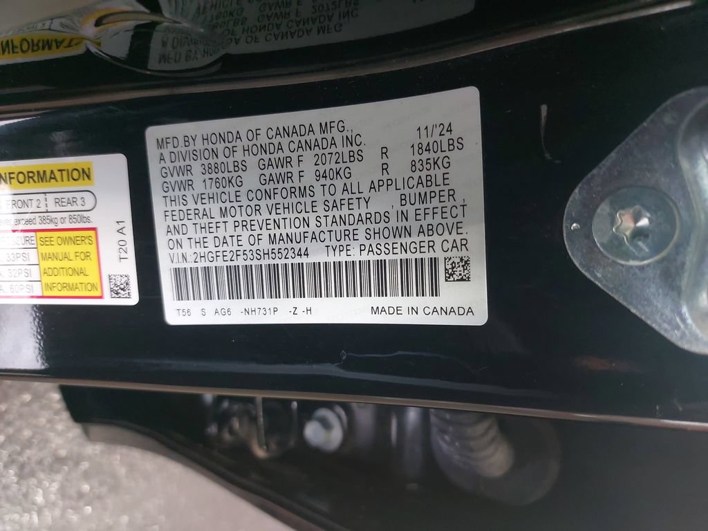 Used 2025 Honda Civic Sport image 34