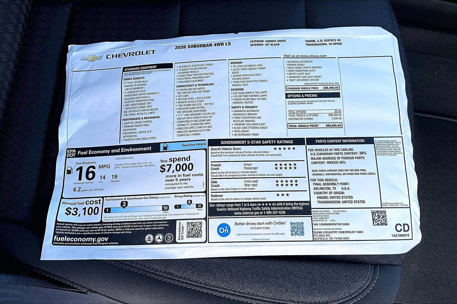 New 2026 Chevrolet Suburban LS image 14