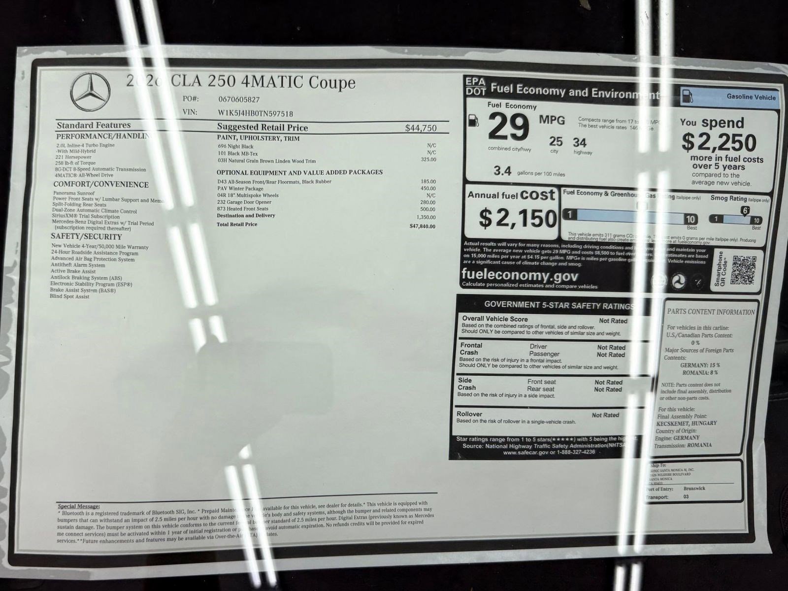 New 2026 Mercedes-Benz CLA 250 4MATIC image 33