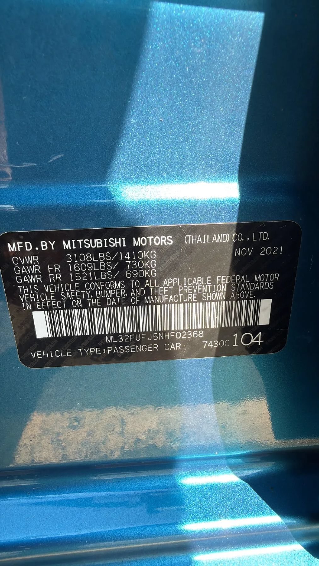 Used 2022 Mitsubishi Mirage G4 LE FWD image 30