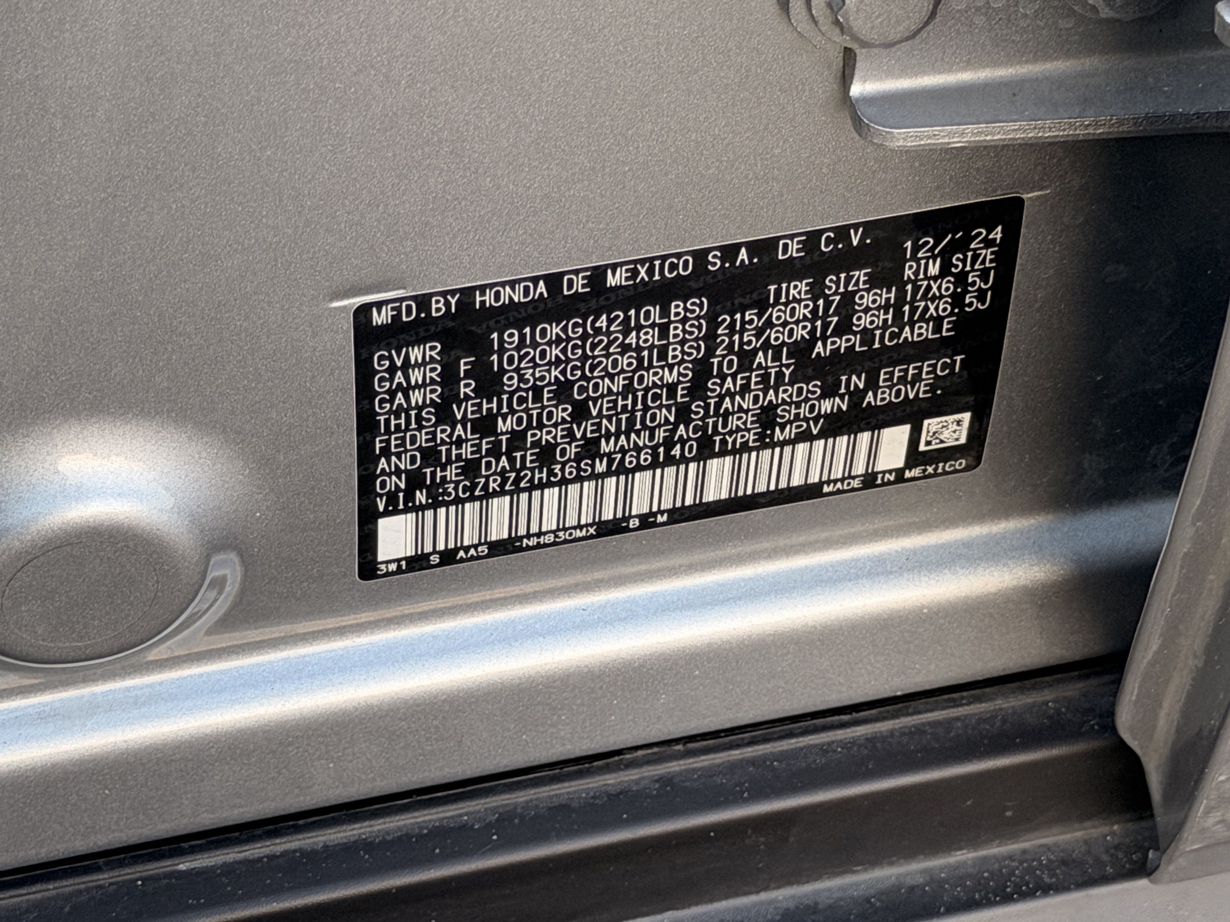 Used 2025 Honda HR-V LX image 25