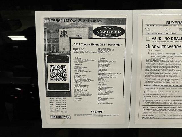 Certified 2023 Toyota Sienna XLE w/ XLE Plus Package image 13