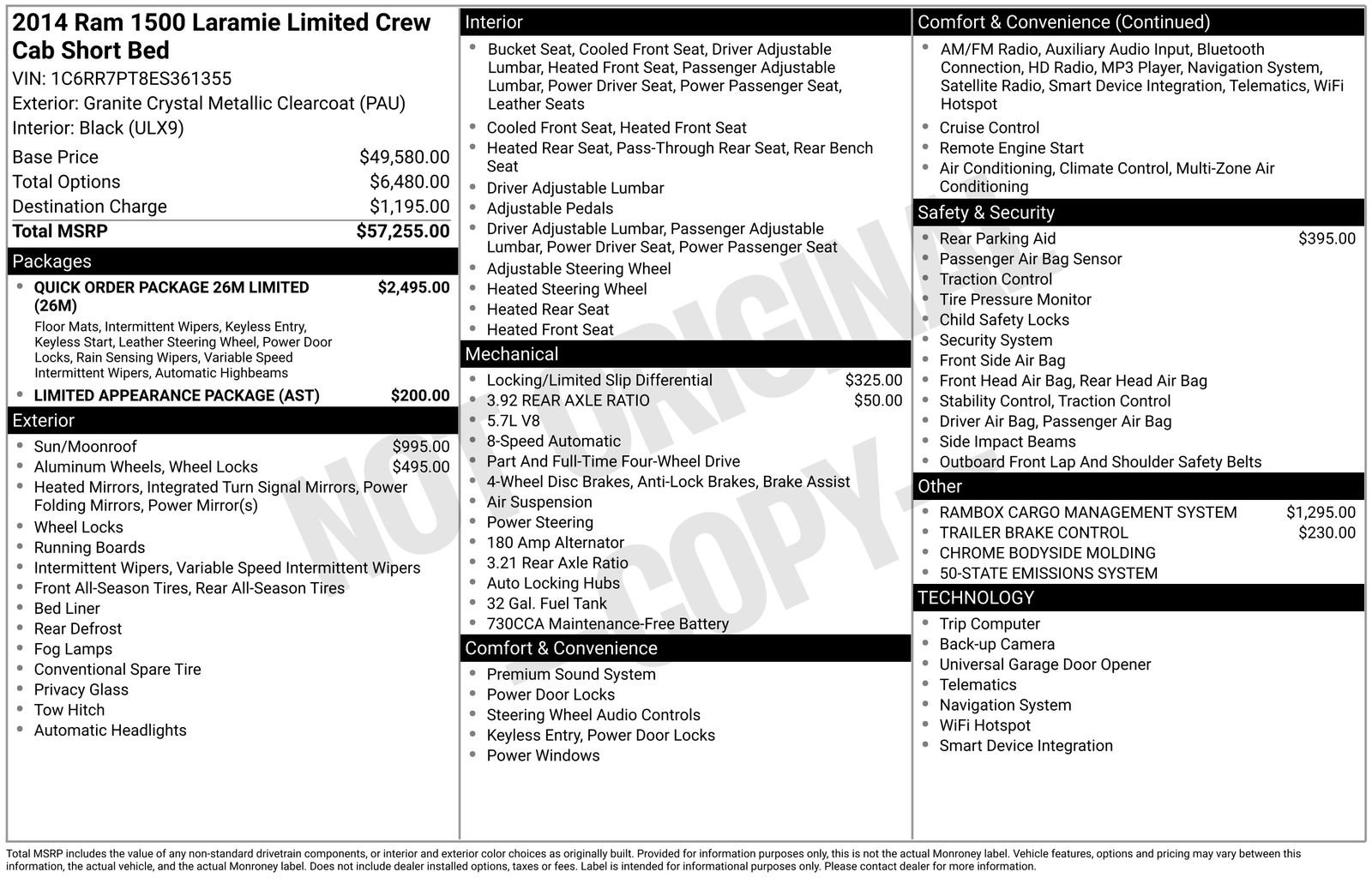 Used 2014 RAM 1500 Limited image 1