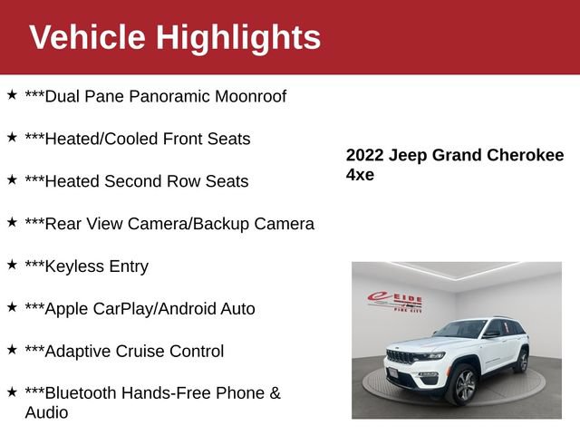 Used 2022 Jeep Grand Cherokee Limited 4xe w/ Luxury Tech Group II AWD/4WD image 4