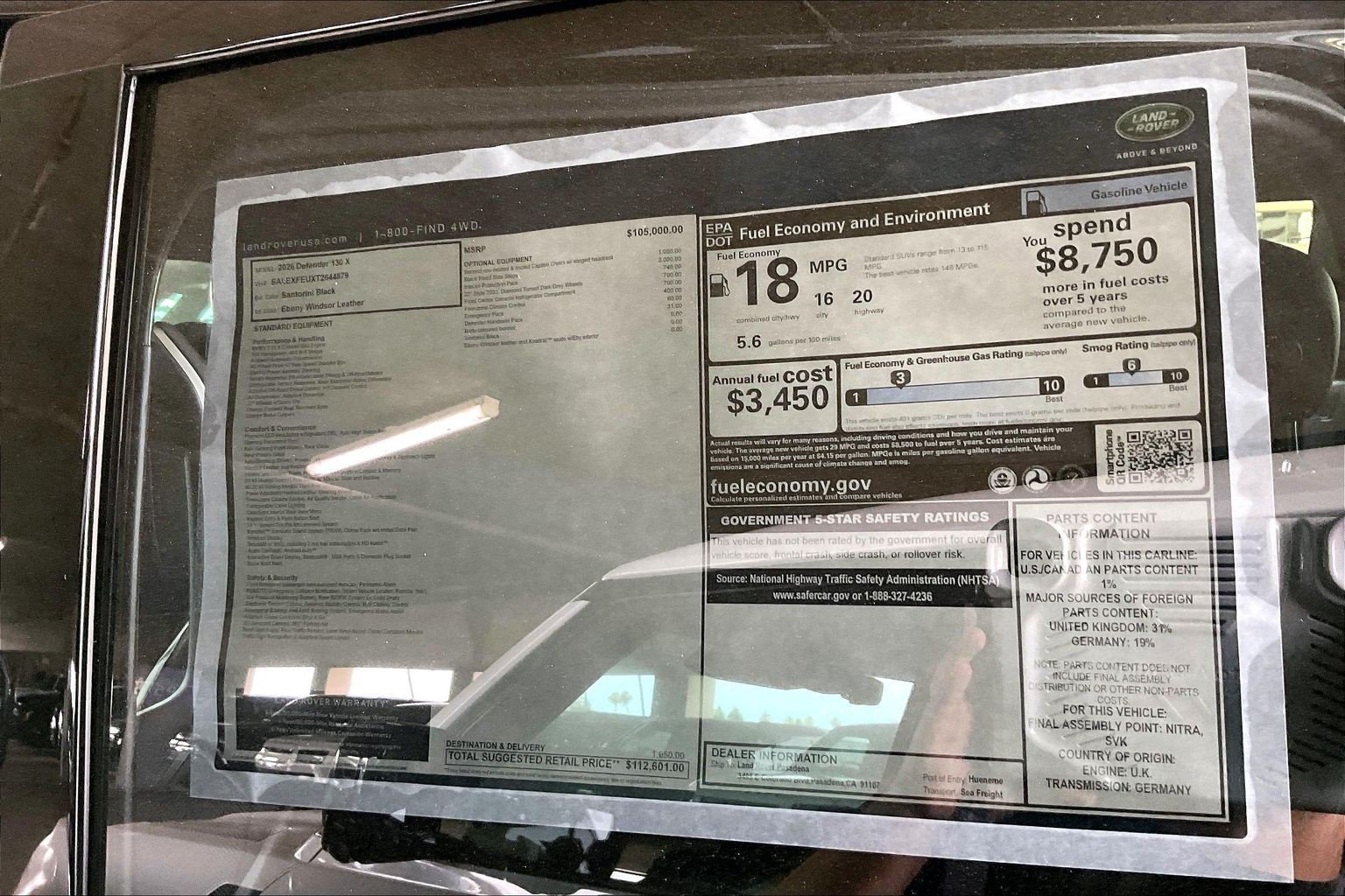 New 2026 Land Rover Defender 130 X AWD/4WD image 25