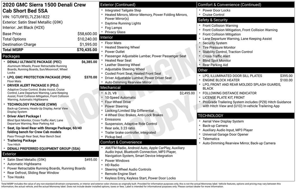 Used 2020 GMC Sierra 1500 Denali w/ Denali Ultimate Package image 11