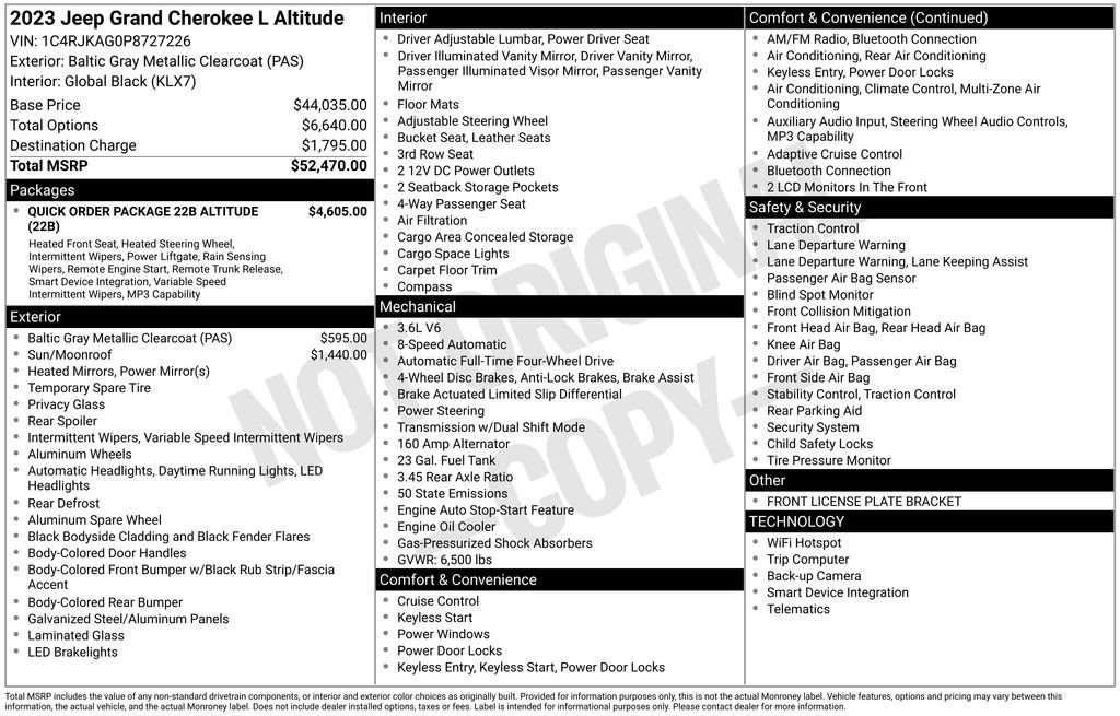 Certified 2023 Jeep Grand Cherokee L Laredo image 45