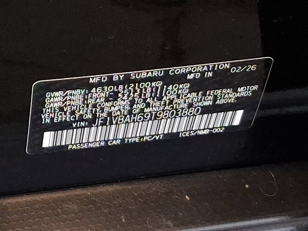 New 2026 Subaru WRX Premium AWD/4WD image 14
