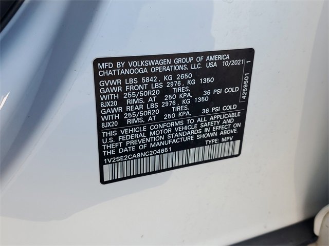 Used 2022 Volkswagen Atlas Cross Sport SEL R-Line image 26