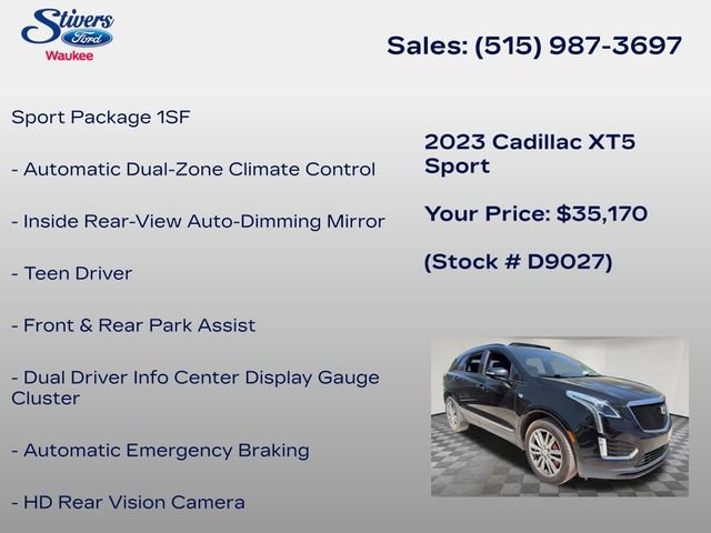 Used 2023 Cadillac XT5 Sportv AWD/4WD image 11