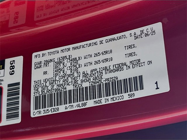 New 2025 Toyota Tacoma Limited image 37