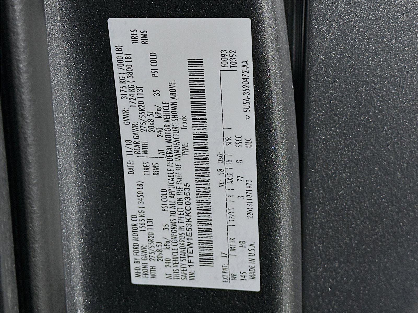 Used 2019 Ford F150 Lariat w/ Equipment Group 502A Luxury AWD/4WD image 23