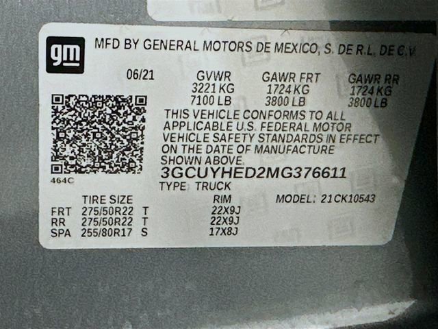 Used 2021 Chevrolet Silverado 1500 High Country w/ Technology Package image 31