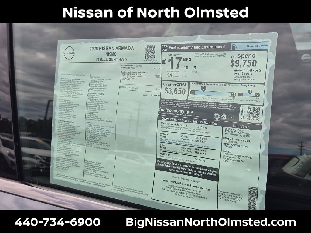 New 2026 Nissan Armada NISMO AWD/4WD image 20