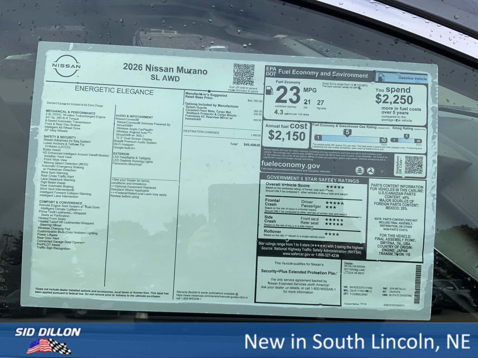 New 2026 Nissan Murano SL image 13