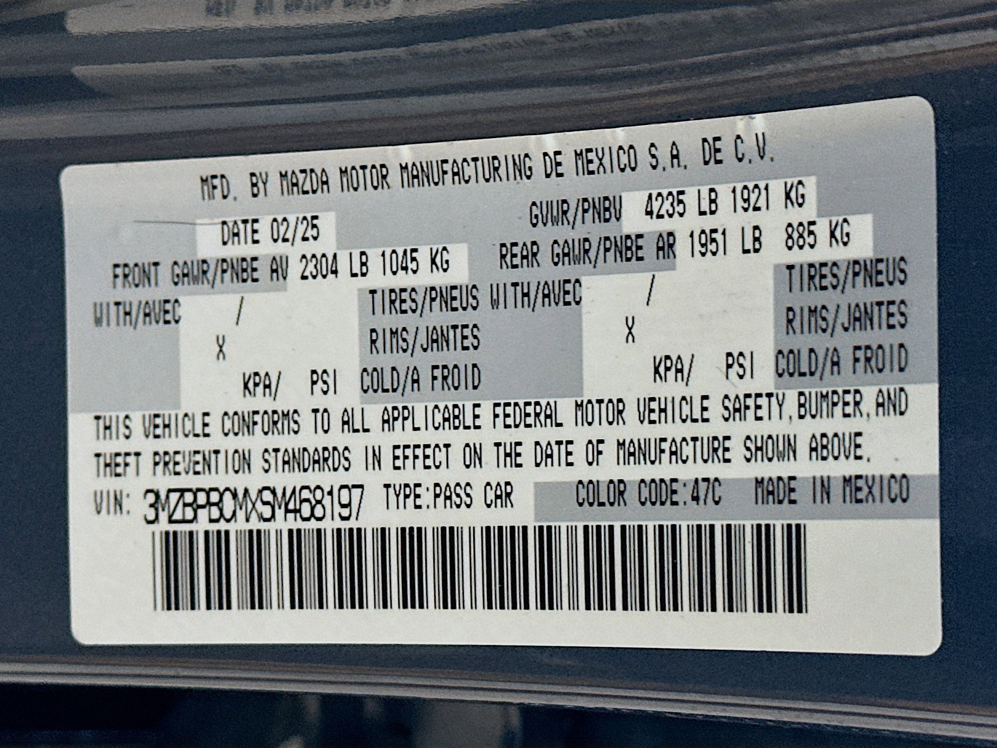 Used 2025 MAZDA MAZDA3 s AWD/4WD image 12