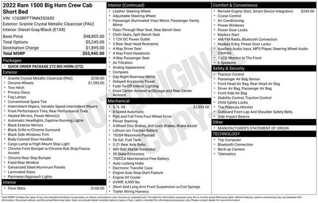 Used 2022 RAM 1500 Big Horn image 6