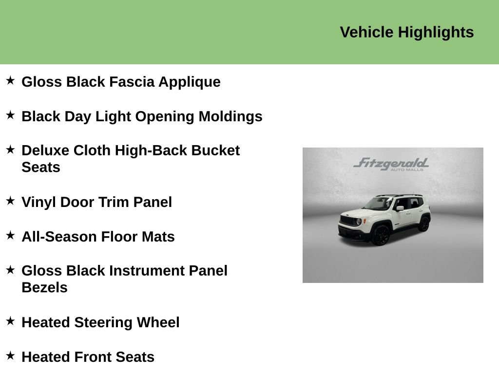 Used 2017 Jeep Renegade Altitude image 10