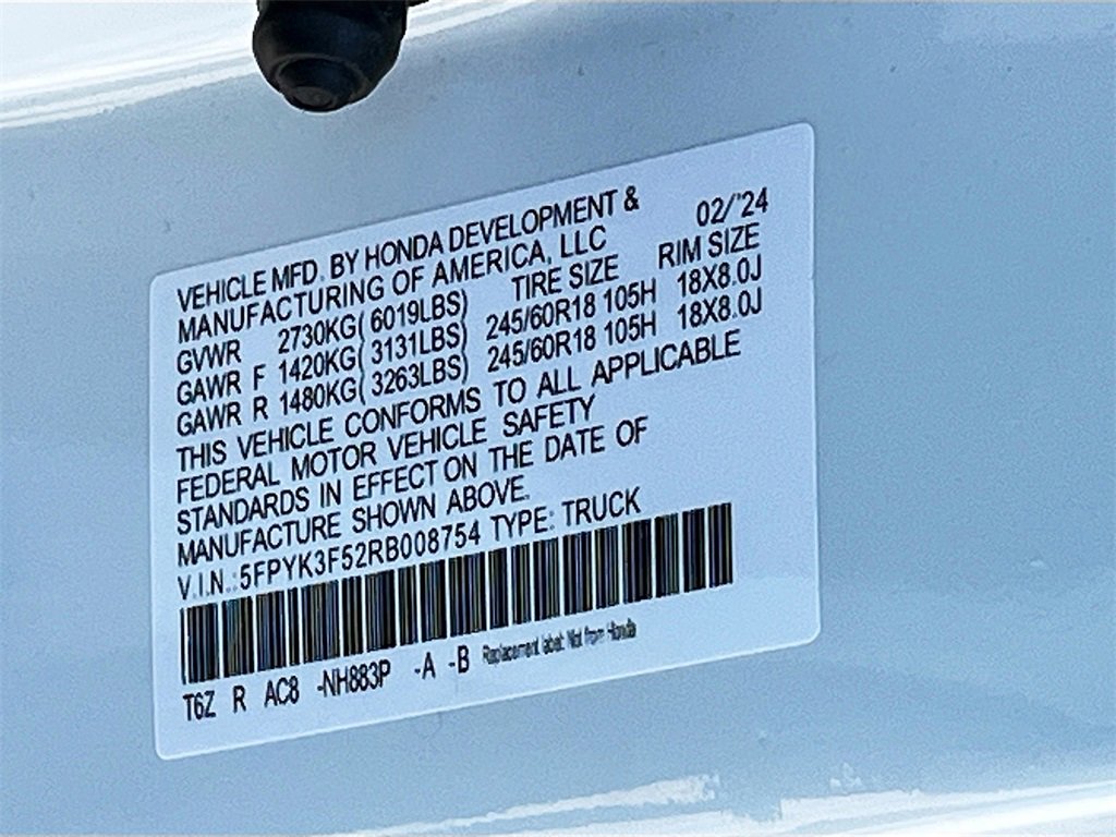 Used 2024 Honda Ridgeline RTL image 31