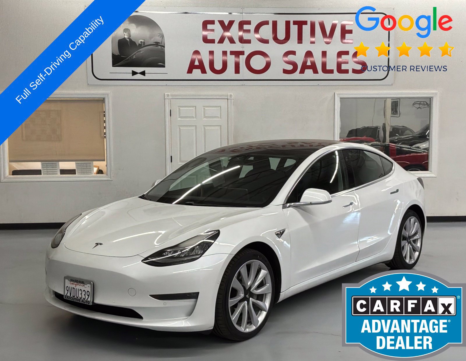 Used 2019 Tesla Model 3 Long Range AWD/4WD image 1
