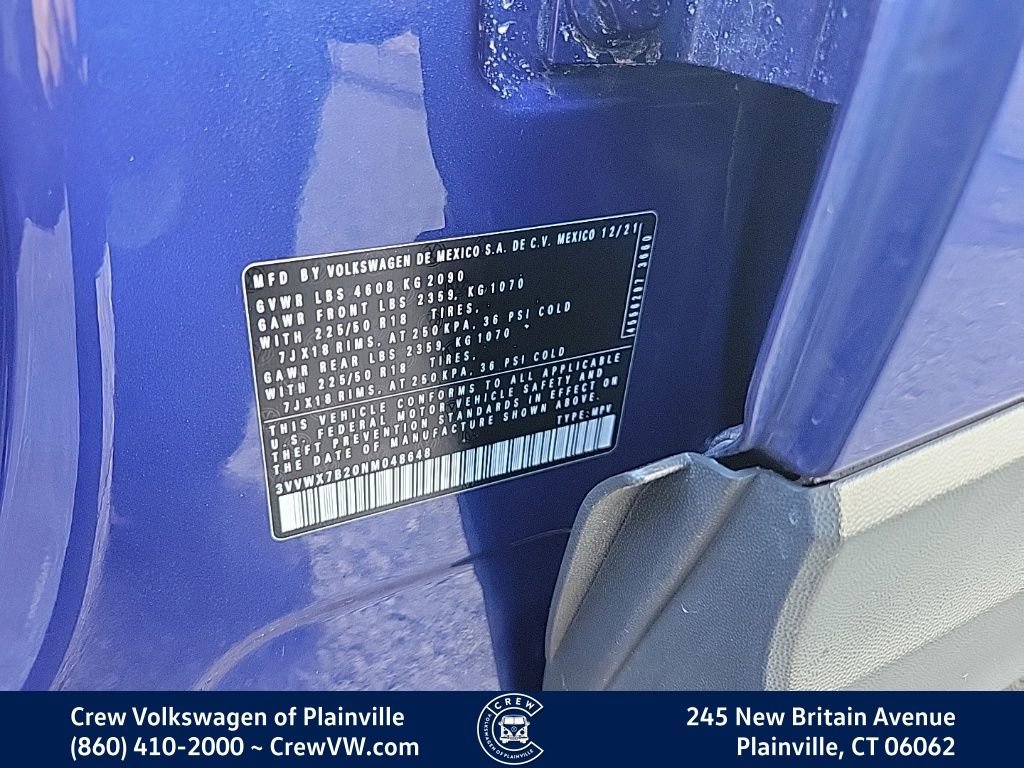 Certified 2022 Volkswagen Taos SE image 38