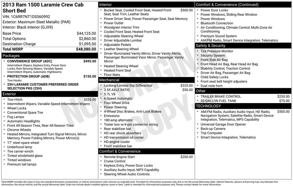 Used 2013 RAM 1500 Laramie w/ Convenience Group AWD/4WD image 7