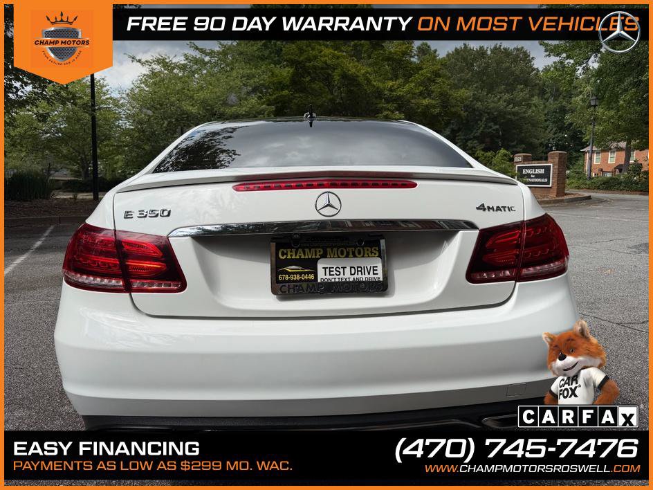 Used 2014 Mercedes-Benz E 350 4MATIC Coupe w/ Premium 1 Package image 10