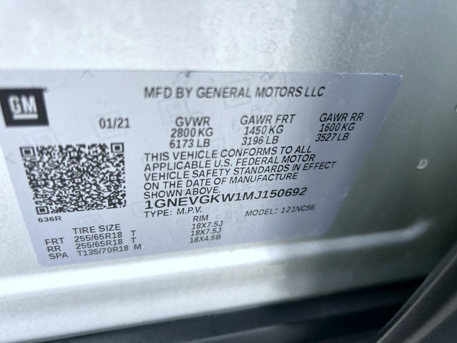 Certified 2021 Chevrolet Traverse LT image 27