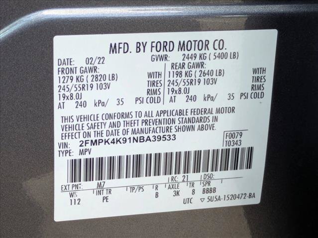 Used 2022 Ford Edge Titanium w/ Equipment Group 301A AWD/4WD image 25