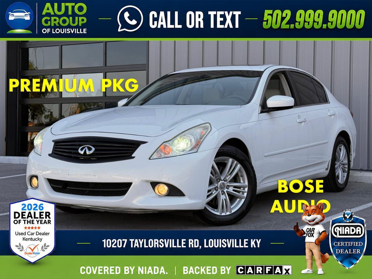 Used 2010 INFINITI G37 x Sedan w/ Premium Pkg