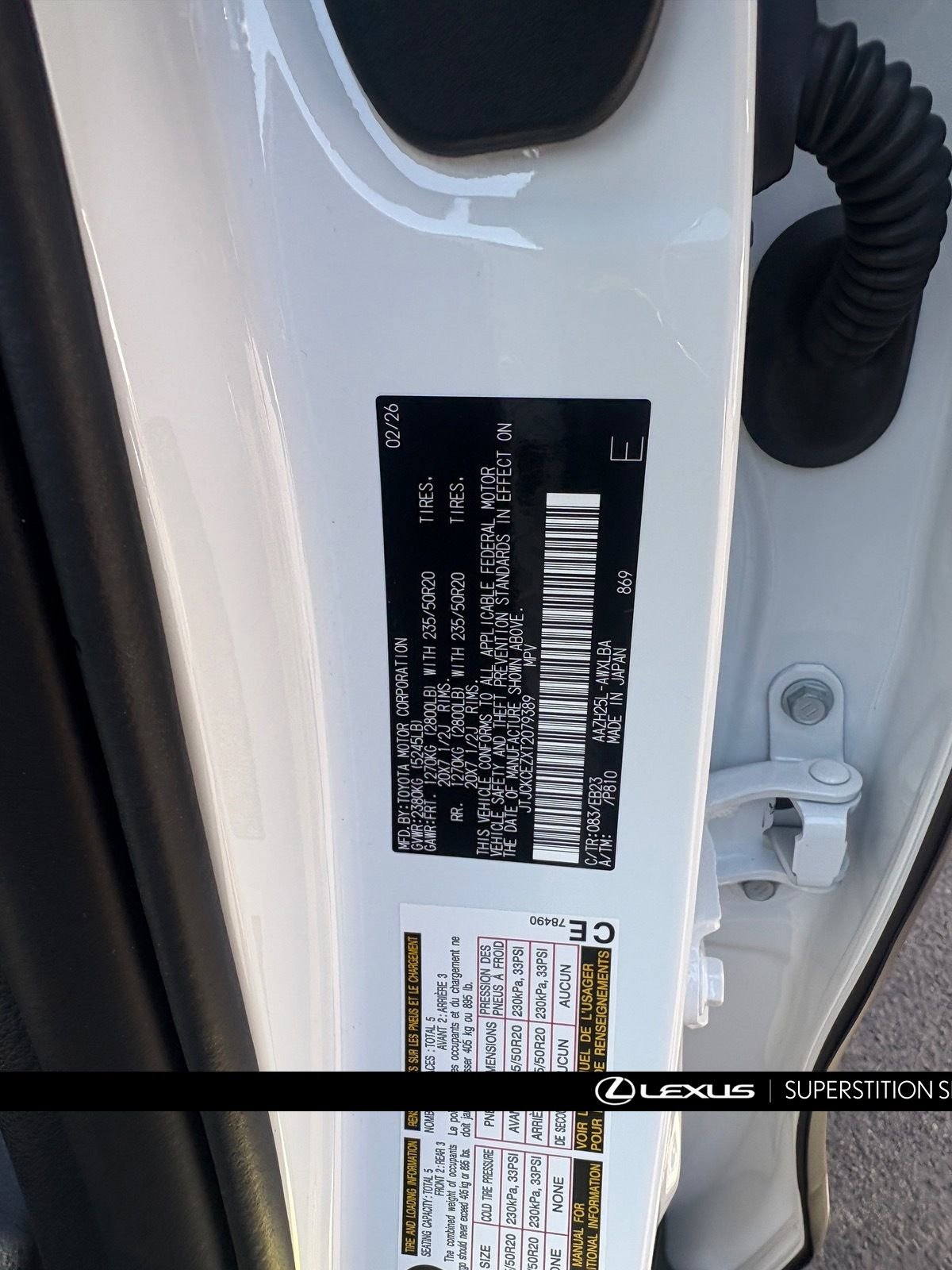 Certified 2026 Lexus NX 350h F Sport AWD/4WD image 13