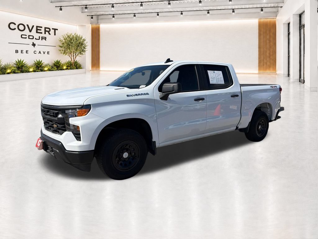 Used 2025 Chevrolet Silverado 1500 W/T w/ LPO, Dark Essentials Package AWD/4WD video 3