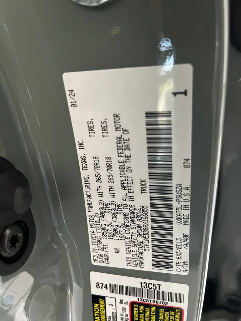 Used 2024 Toyota Tundra SR5 w/ SR5 Premium Package AWD/4WD image 84