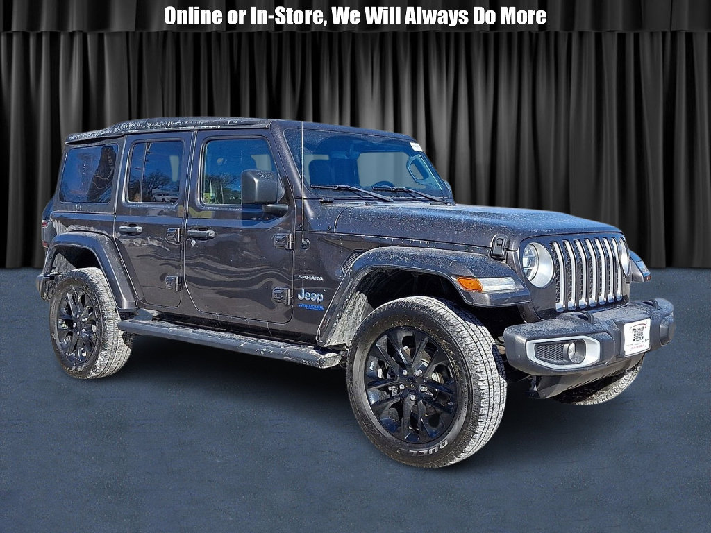 Certified 2021 Jeep Wrangler Sahara 4xe w/ Cold Weather Group image 1