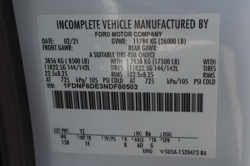 Used 2022 Ford F650 2WD Regular Cab Super Duty image 45