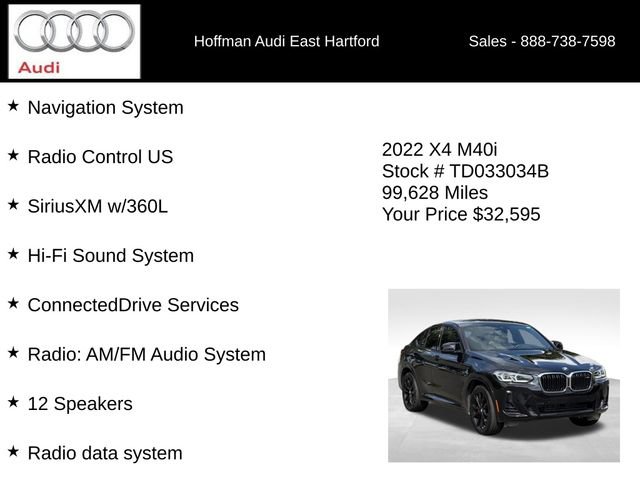 Used 2022 BMW X4 M40i w/ Premium Package AWD/4WD image 12