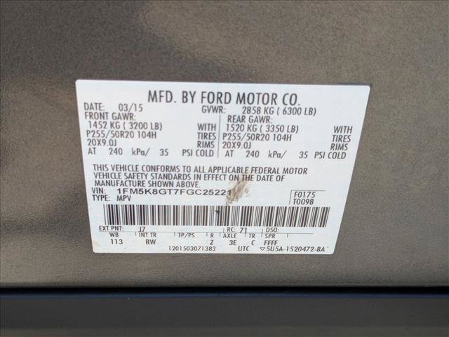Used 2015 Ford Explorer Sport AWD/4WD image 27