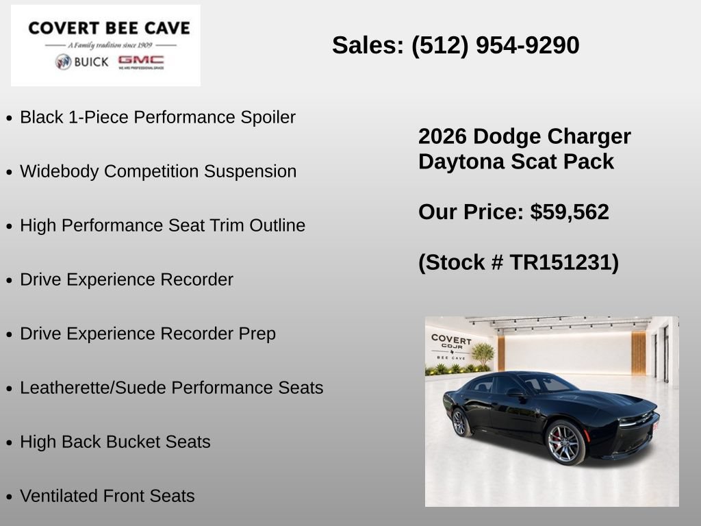 New 2026 Dodge Charger Daytona Scat Pack w/ Track Package AWD/4WD image 21
